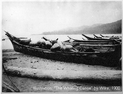 Makah whaling canoe